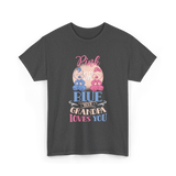 Pink or Blue Your Grandpa Gender Reveal T-Shirt - Dark Heather