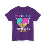 Pink Or Blue Your Grandpa T-Shirt - Purple