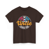 Pink or Blue Your Uncle T-Shirt - Dark Chocolate