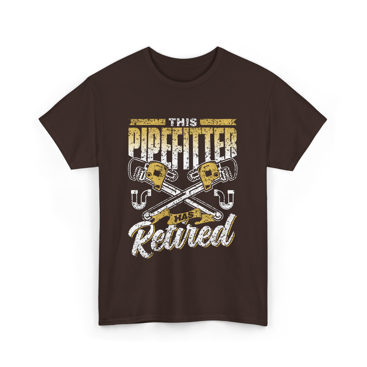 Pipefitter Has Retired Pipefitting T-Shirt - Dark Chocolate