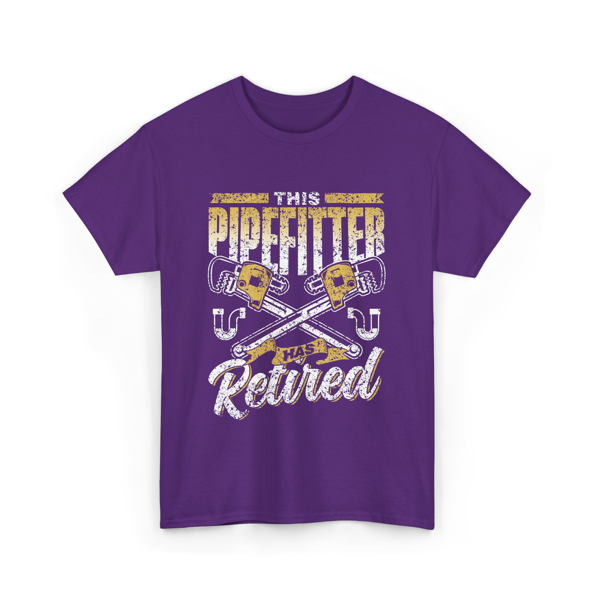 Pipefitter Has Retired Pipefitting T-Shirt - Purple