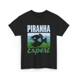 Piranha Expert Fish Lover T-Shirt - Black