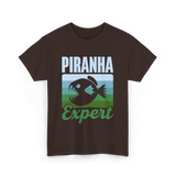 Piranha Expert Fish Lover T-Shirt - Dark Chocolate