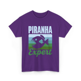 Piranha Expert Fish Lover T-Shirt - Purple