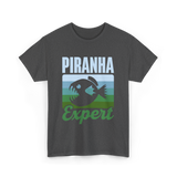 Piranha Expert Fish Lover T-Shirt - Dark Heather