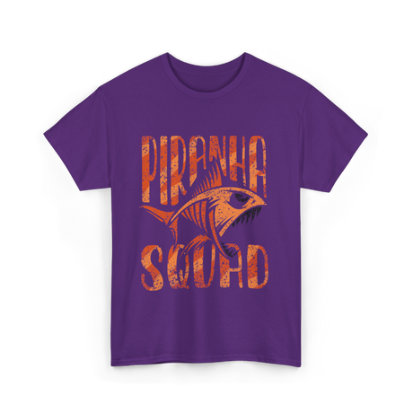 Piranha Fish T-Shirt - Purple