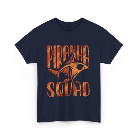 Piranha Fish T-Shirt - Navy