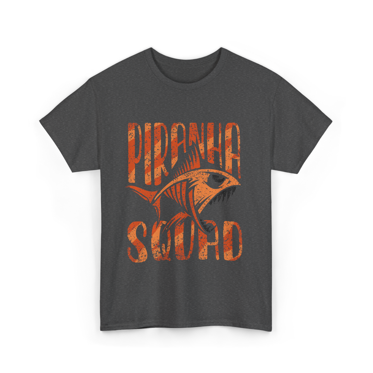 Piranha Fish T-Shirt - Dark Heather