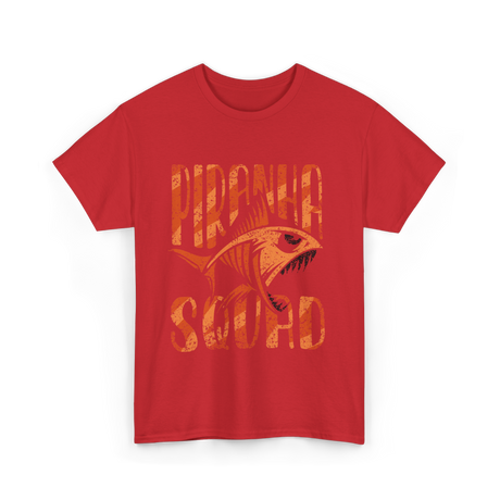 Piranha Fish T-Shirt - Red