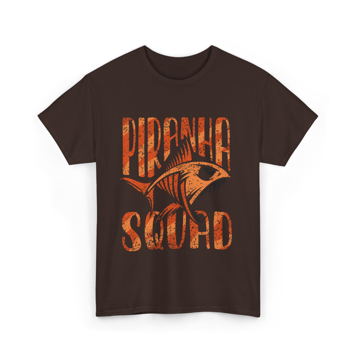 Piranha Fish T-Shirt - Dark Chocolate