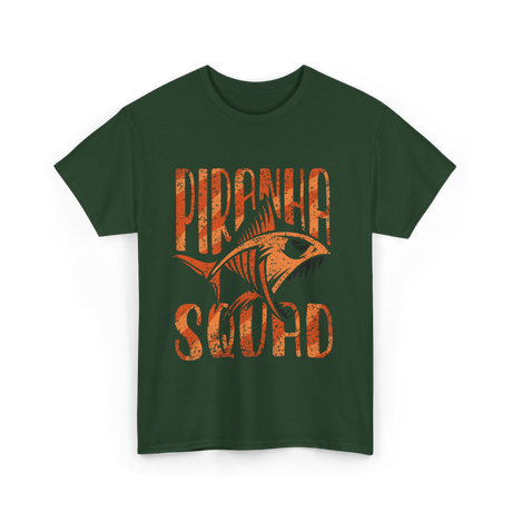 Piranha Fish T-Shirt - Forest Green