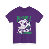 Piranha Squad Fish Piranhas T-Shirt - Purple