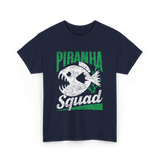 Piranha Squad Fish Piranhas T-Shirt - Navy