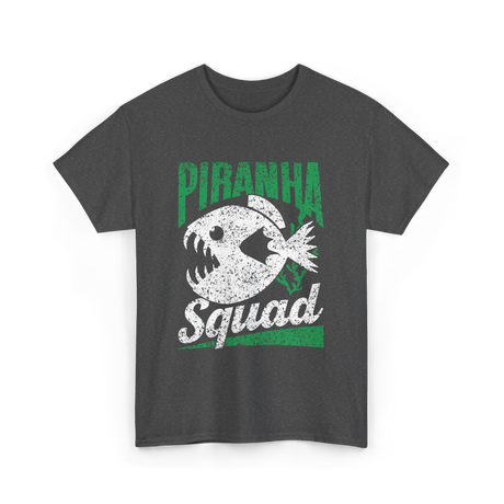 Piranha Squad Fish Piranhas T-Shirt - Dark Heather