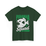 Piranha Squad Fish Piranhas T-Shirt - Forest Green