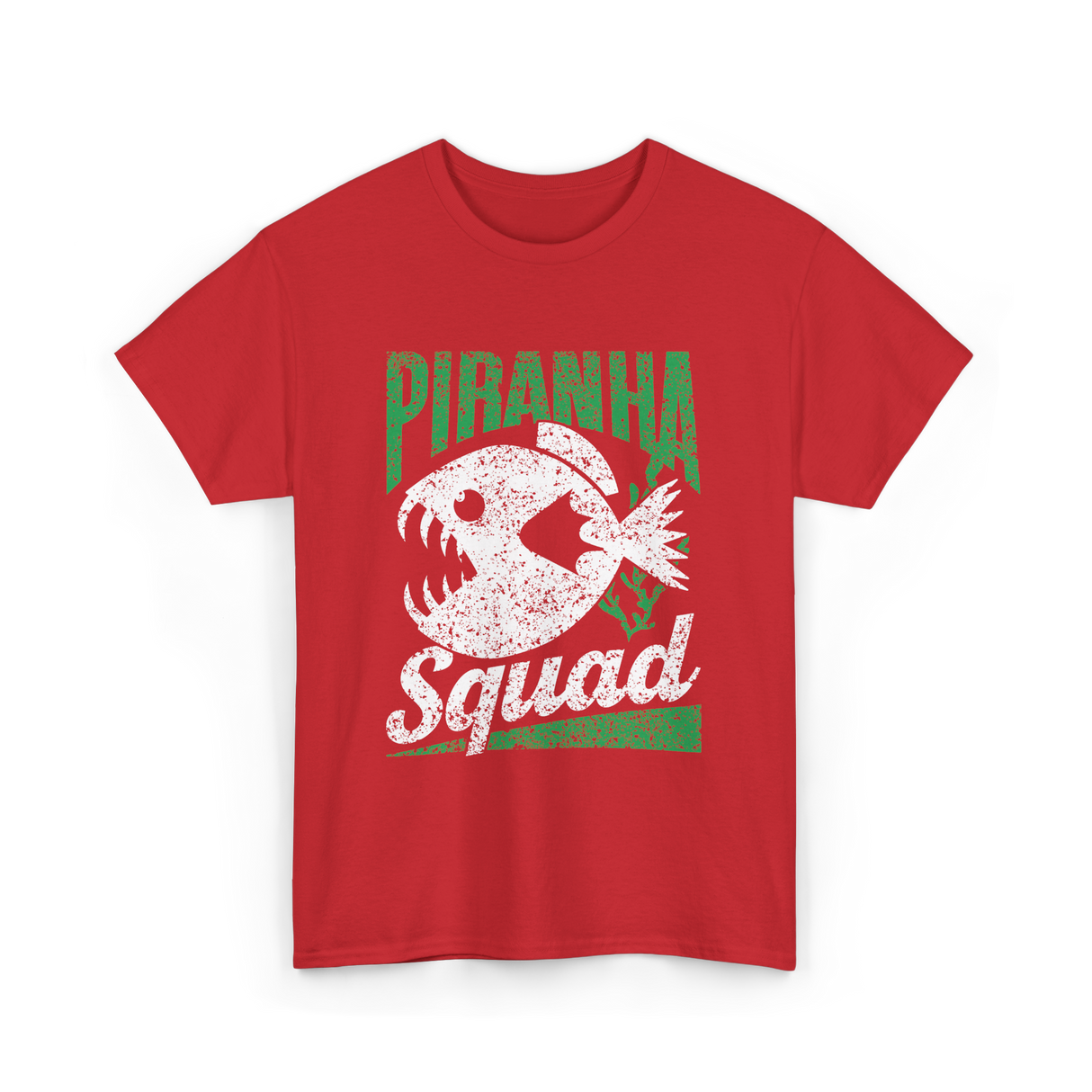 Piranha Squad Fish Piranhas T-Shirt - Red