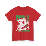 Piranha Squad Fish Piranhas T-Shirt - Red