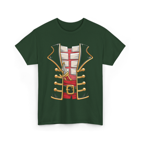 Pirate Costume Buccaneer Pirate T-Shirt - Forest Green