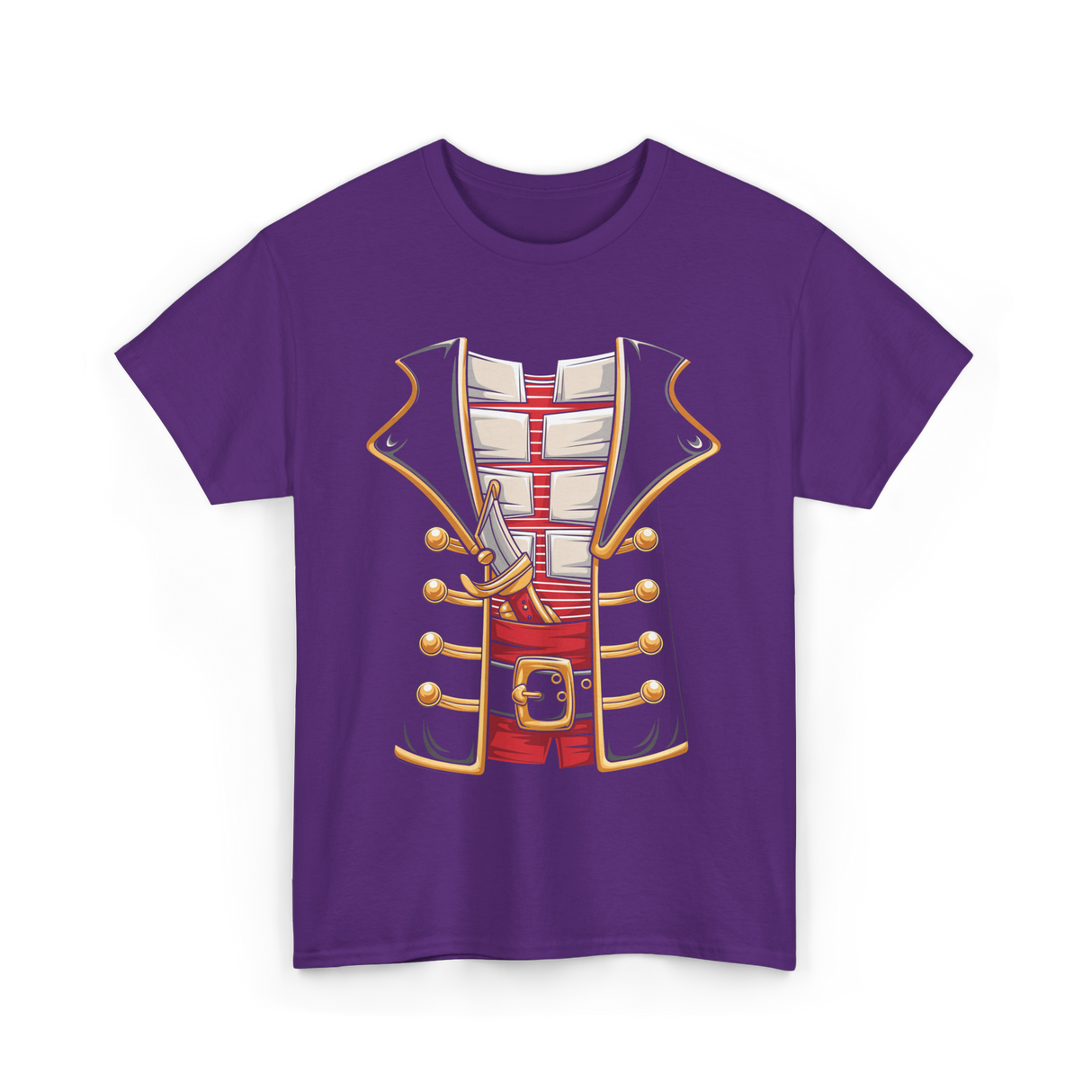 Pirate Costume Buccaneer Pirate T-Shirt - Purple