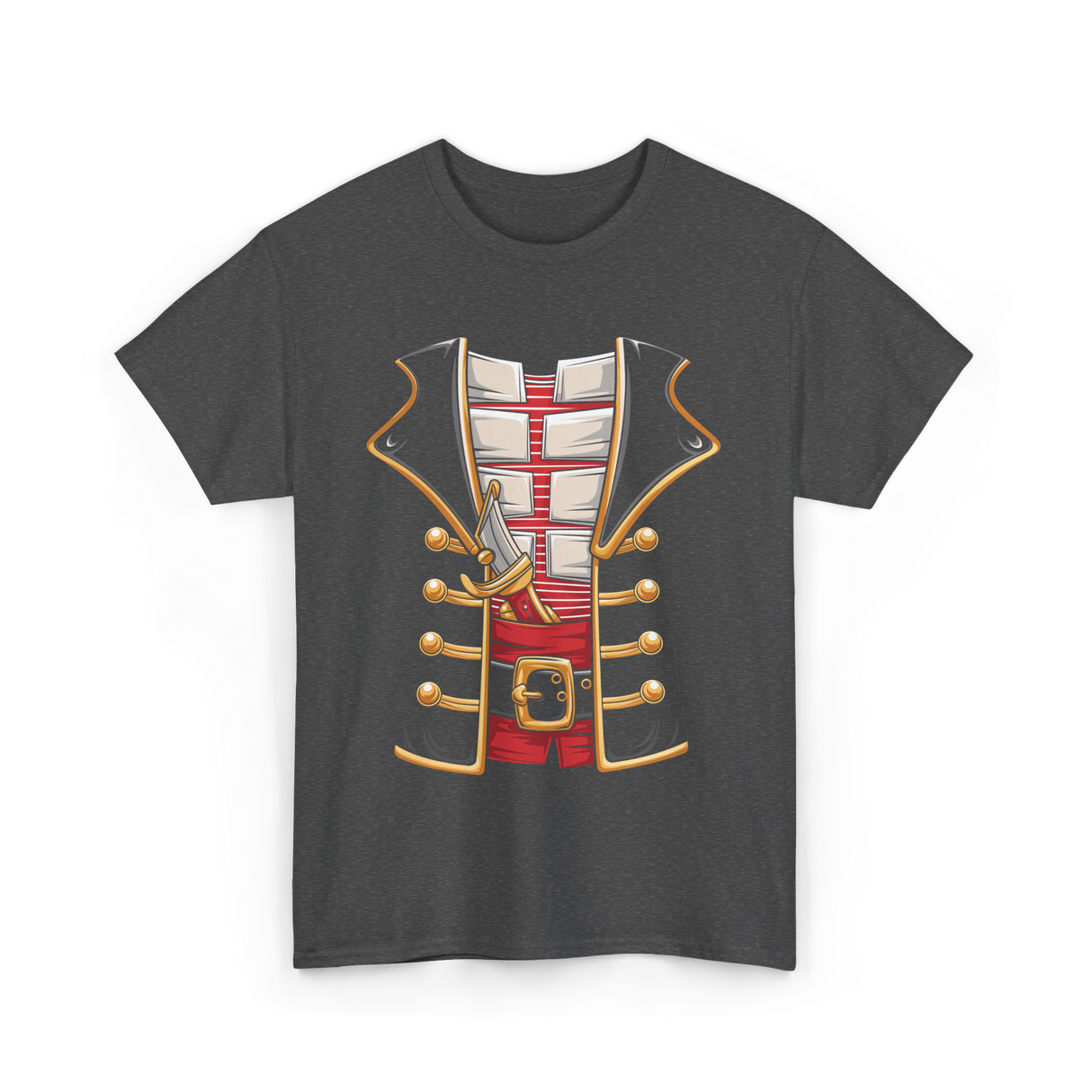 Pirate Costume Buccaneer Pirate T-Shirt - Dark Heather