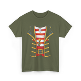 Pirate Costume Buccaneer Pirate T-Shirt - Military Green