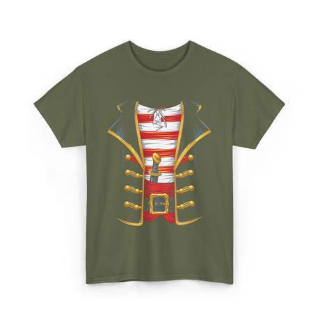 Pirate Costume Buccaneer Pirate T-Shirt - Military Green