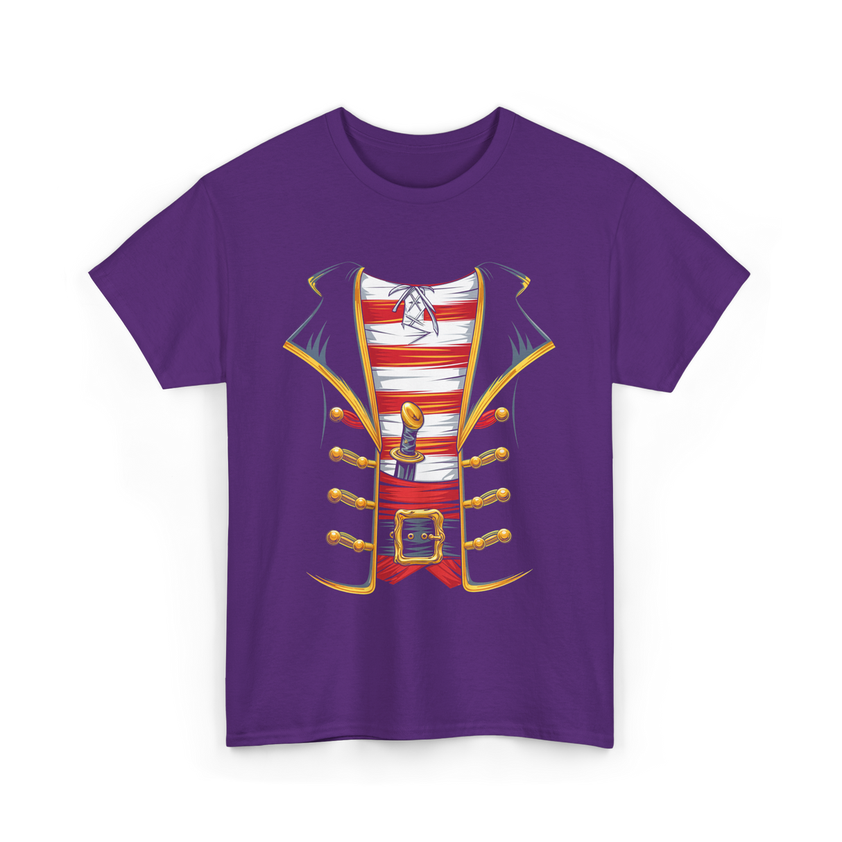 Pirate Costume Buccaneer Pirate T-Shirt - Purple