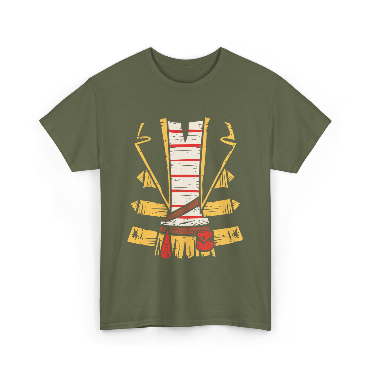 Pirate Costume Pirate Halloween T-Shirt - Military Green