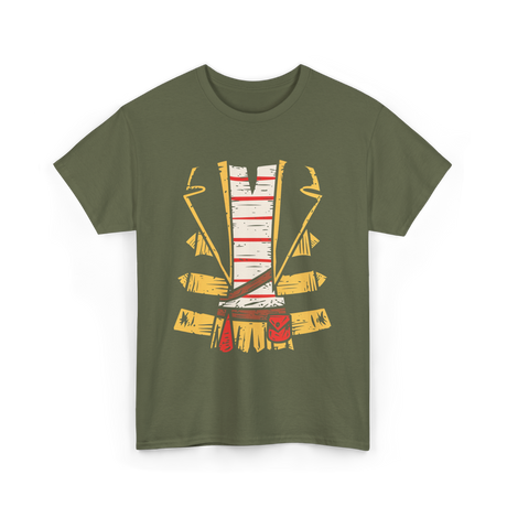 Pirate Costume Pirate Halloween T-Shirt - Military Green