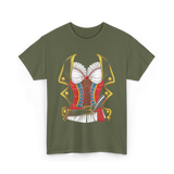 Pirate Costume Women Halloween T-Shirt - Military Green