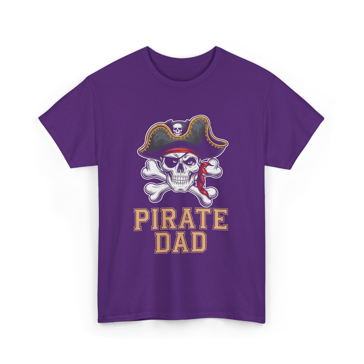 Pirate Dad Pirate Father T-Shirt - Purple