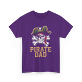 Pirate Dad Pirate Father T-Shirt - Purple