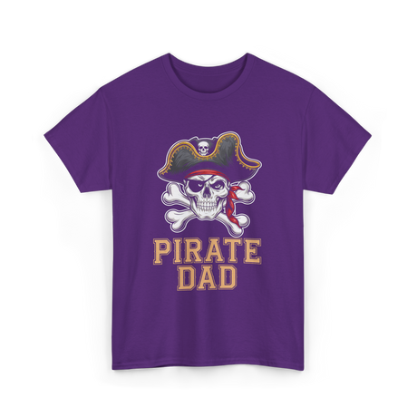 Pirate Dad Pirate Father T-Shirt - Purple