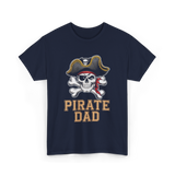 Pirate Dad Pirate Father T-Shirt - Navy