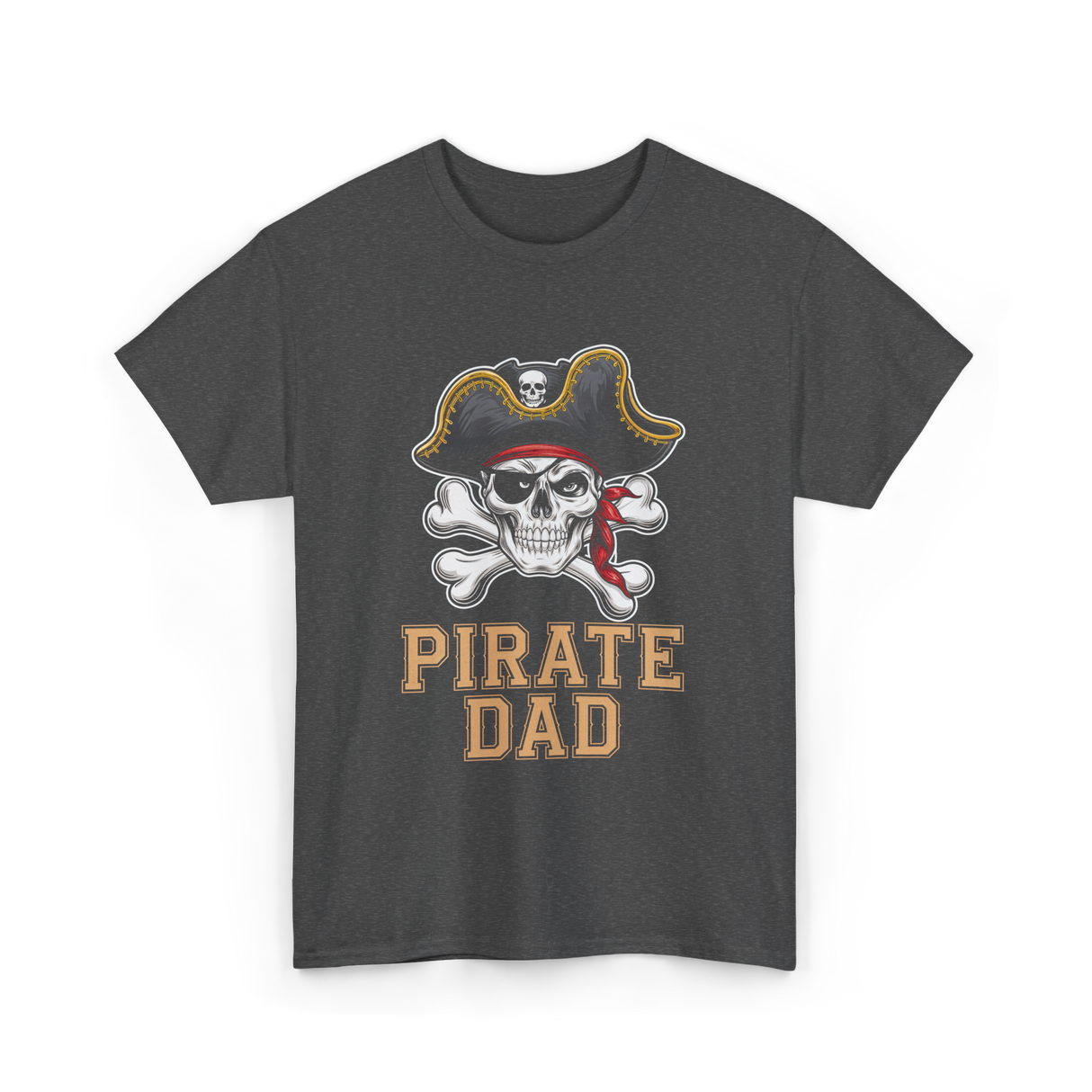 Pirate Dad Pirate Father T-Shirt - Dark Heather