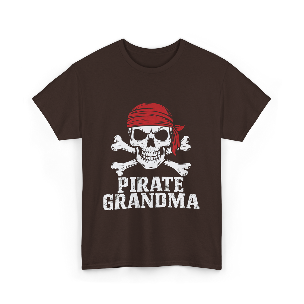 Pirate Grandma Pirate T-Shirt - Dark Chocolate