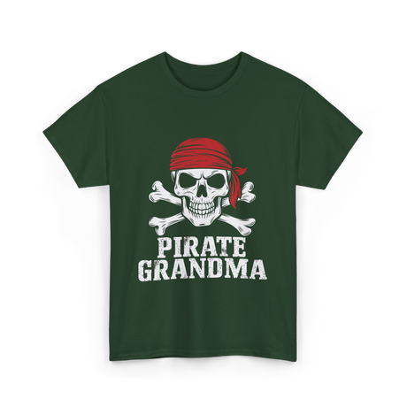 Pirate Grandma Pirate T-Shirt - Forest Green