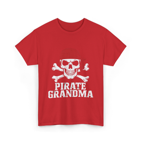 Pirate Grandma Pirate T-Shirt - Red