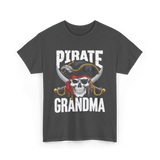 Pirate Grandma Skull Pirate T-Shirt - Dark Heather