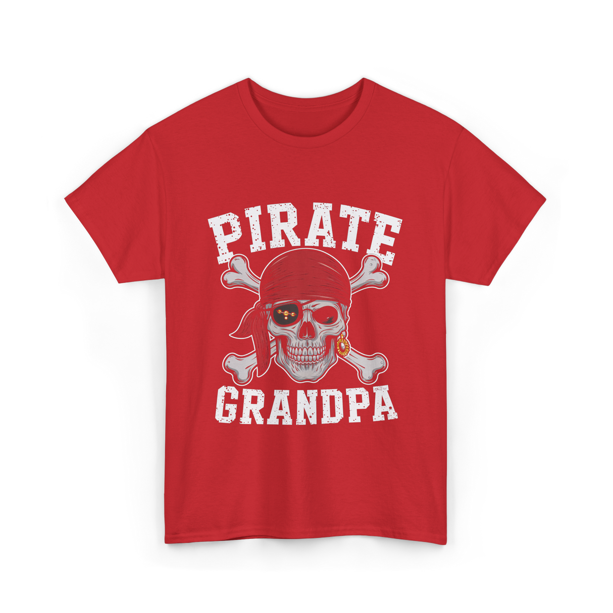 Pirate Grandpa Pirate T-Shirt - Red