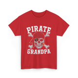 Pirate Grandpa Pirate T-Shirt - Red