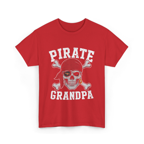 Pirate Grandpa Pirate T-Shirt - Red