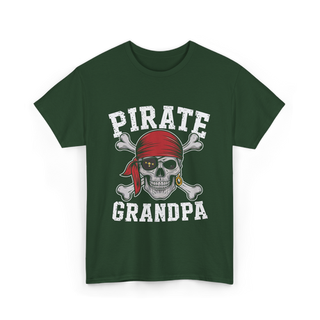 Pirate Grandpa Pirate T-Shirt - Forest Green