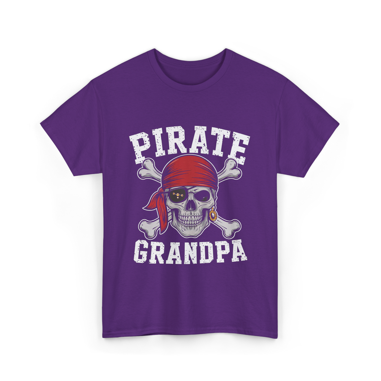 Pirate Grandpa Pirate T-Shirt - Purple