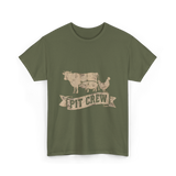 Pit Crew Barbecue Cooking T-Shirt - Military Green