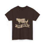 Pit Crew Barbecue Cooking T-Shirt - Dark Chocolate