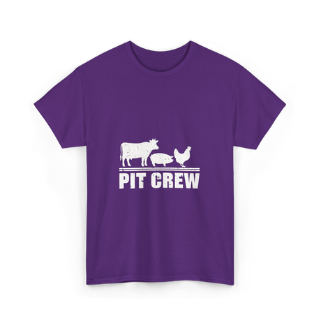 Pit Crew Barbecue Grilling T-Shirt - Purple