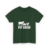 Pit Crew Barbecue Grilling T-Shirt - Forest Green