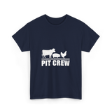 Pit Crew Barbecue Grilling T-Shirt - Navy