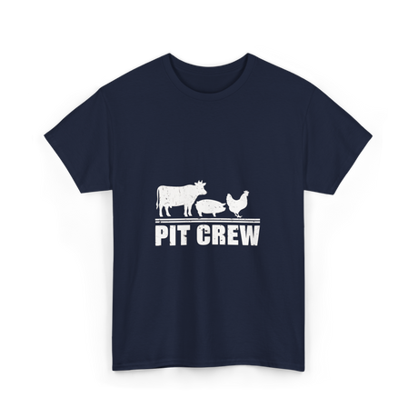 Pit Crew Barbecue Grilling T-Shirt - Navy